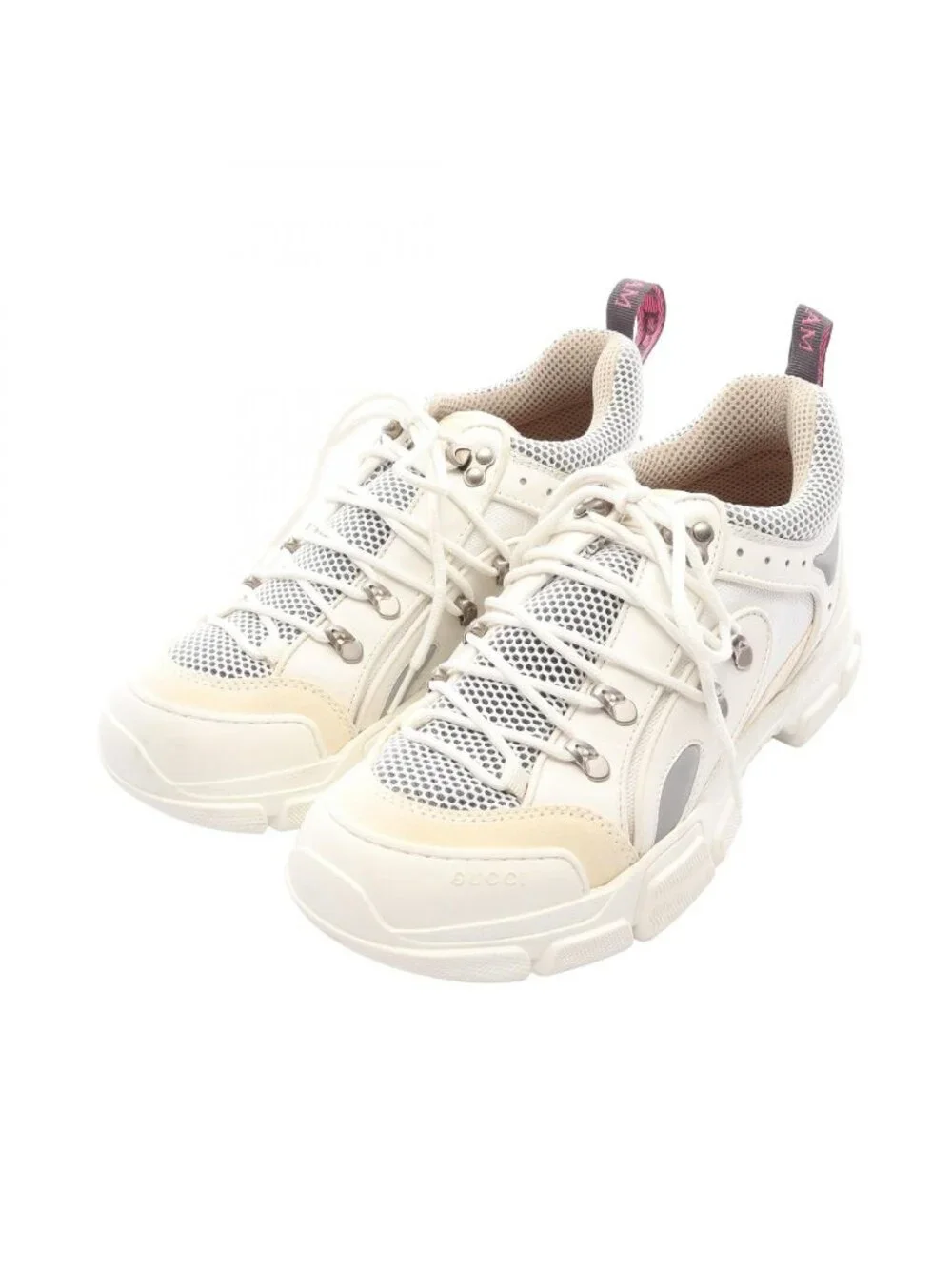 Gucci Sneakers Flashtrek White Leather Suede